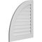 Ekena Millwork Quarter Round Top Left Surface Mount PVC Gable Vent w/ 3-1/2"W x 1"P Standard Frame, 28"W x 32"H GVPQL28X3201SF - alternate 2